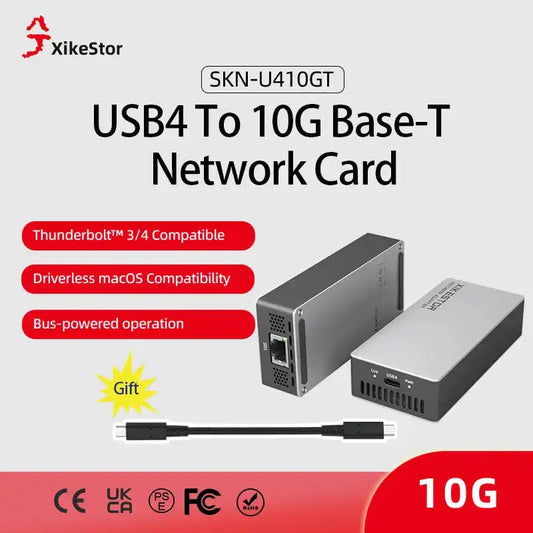 XikeStor 10Gネットワークアダプター USB4 or Thunderbolt 3/4