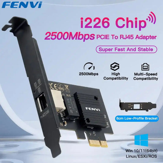 【2.5GBASE-T】チップセット インテル I226搭載ネットワークカード Win 11/10対応
